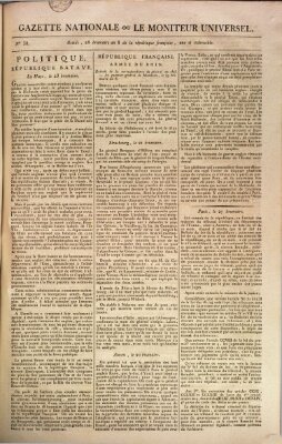 Gazette nationale, ou le moniteur universel (Le moniteur universel) Montag 18. November 1799