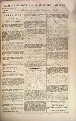 Gazette nationale, ou le moniteur universel (Le moniteur universel) Sonntag 24. November 1799