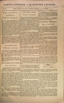 Gazette nationale, ou le moniteur universel (Le moniteur universel) Tuesday 26. November 1799
