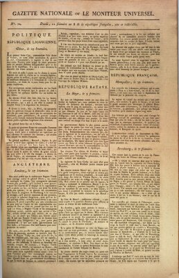 Gazette nationale, ou le moniteur universel (Le moniteur universel) Montag 2. Dezember 1799