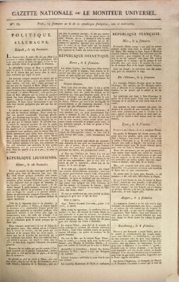 Gazette nationale, ou le moniteur universel (Le moniteur universel) Dienstag 3. Dezember 1799