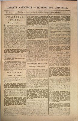 Gazette nationale, ou le moniteur universel (Le moniteur universel) Dienstag 10. Dezember 1799