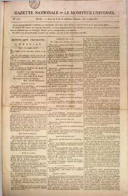 Gazette nationale, ou le moniteur universel (Le moniteur universel) Montag 30. Dezember 1799