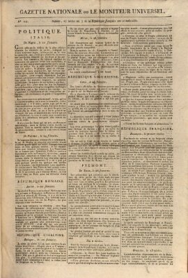 Gazette nationale, ou le moniteur universel (Le moniteur universel) Sonntag 6. Januar 1799