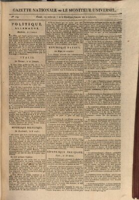 Gazette nationale, ou le moniteur universel (Le moniteur universel) Dienstag 8. Januar 1799