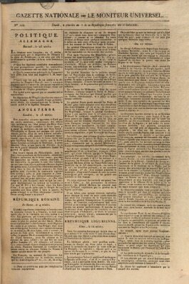 Gazette nationale, ou le moniteur universel (Le moniteur universel) Montag 21. Januar 1799