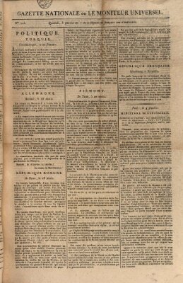 Gazette nationale, ou le moniteur universel (Le moniteur universel) Donnerstag 24. Januar 1799