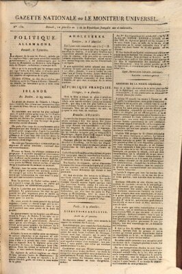 Gazette nationale, ou le moniteur universel (Le moniteur universel) Dienstag 29. Januar 1799