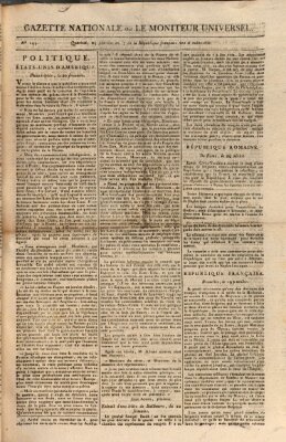 Gazette nationale, ou le moniteur universel (Le moniteur universel) Dienstag 12. Februar 1799