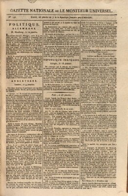 Gazette nationale, ou le moniteur universel (Le moniteur universel) Donnerstag 14. Februar 1799