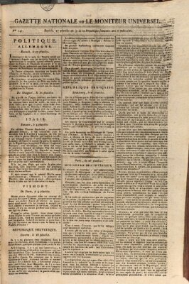 Gazette nationale, ou le moniteur universel (Le moniteur universel) Freitag 15. Februar 1799