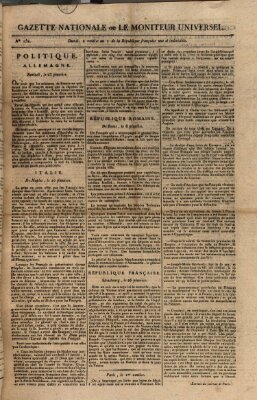 Gazette nationale, ou le moniteur universel (Le moniteur universel) Mittwoch 20. Februar 1799