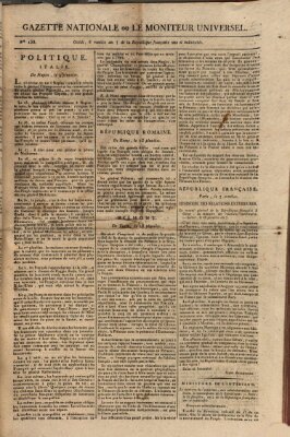 Gazette nationale, ou le moniteur universel (Le moniteur universel) Dienstag 26. Februar 1799