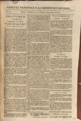 Gazette nationale, ou le moniteur universel (Le moniteur universel) Montag 25. März 1799