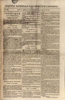 Gazette nationale, ou le moniteur universel (Le moniteur universel) Freitag 29. März 1799