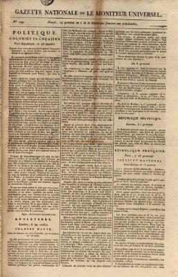 Gazette nationale, ou le moniteur universel (Le moniteur universel) Montag 8. April 1799