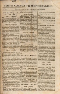 Gazette nationale, ou le moniteur universel (Le moniteur universel) Dienstag 9. April 1799