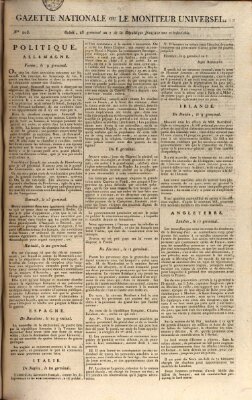 Gazette nationale, ou le moniteur universel (Le moniteur universel) Mittwoch 17. April 1799