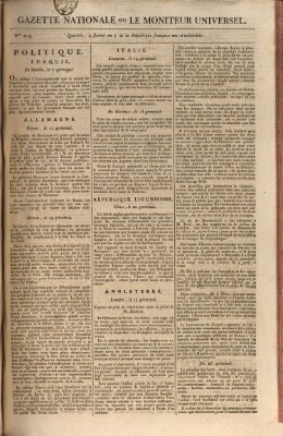 Gazette nationale, ou le moniteur universel (Le moniteur universel) Dienstag 23. April 1799