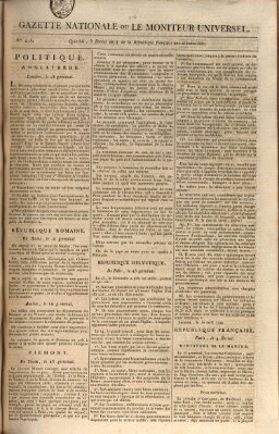 Gazette nationale, ou le moniteur universel (Le moniteur universel) Mittwoch 24. April 1799