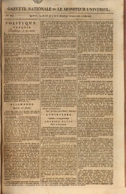 Gazette nationale, ou le moniteur universel (Le moniteur universel) Freitag 3. Mai 1799