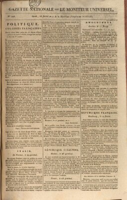 Gazette nationale, ou le moniteur universel (Le moniteur universel) Dienstag 7. Mai 1799