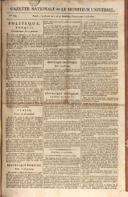 Gazette nationale, ou le moniteur universel (Le moniteur universel) Mittwoch 8. Mai 1799