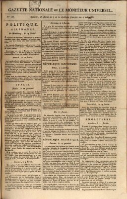 Gazette nationale, ou le moniteur universel (Le moniteur universel) Dienstag 14. Mai 1799