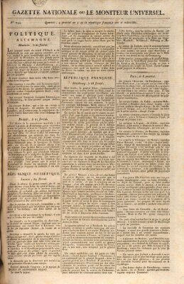 Gazette nationale, ou le moniteur universel (Le moniteur universel) Donnerstag 23. Mai 1799