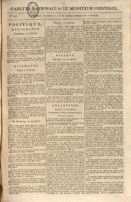 Gazette nationale, ou le moniteur universel (Le moniteur universel) Freitag 24. Mai 1799