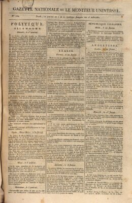 Gazette nationale, ou le moniteur universel (Le moniteur universel) Freitag 31. Mai 1799