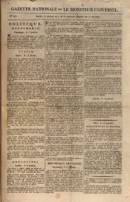 Gazette nationale, ou le moniteur universel (Le moniteur universel) Mittwoch 5. Juni 1799