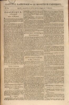 Gazette nationale, ou le moniteur universel (Le moniteur universel) Mittwoch 12. Juni 1799