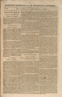 Gazette nationale, ou le moniteur universel (Le moniteur universel) Freitag 14. Juni 1799