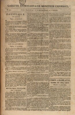 Gazette nationale, ou le moniteur universel (Le moniteur universel) Dienstag 18. Juni 1799