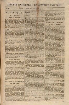 Gazette nationale, ou le moniteur universel (Le moniteur universel) Samstag 22. Juni 1799