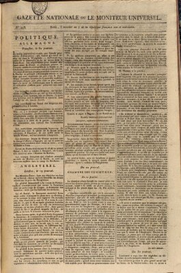 Gazette nationale, ou le moniteur universel (Le moniteur universel) Mittwoch 26. Juni 1799