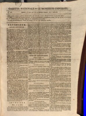 Gazette nationale, ou le moniteur universel (Le moniteur universel) Sonntag 5. Januar 1800