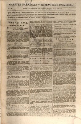 Gazette nationale, ou le moniteur universel (Le moniteur universel) Samstag 11. Januar 1800