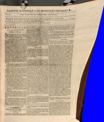 Gazette nationale, ou le moniteur universel (Le moniteur universel) Montag 20. Januar 1800