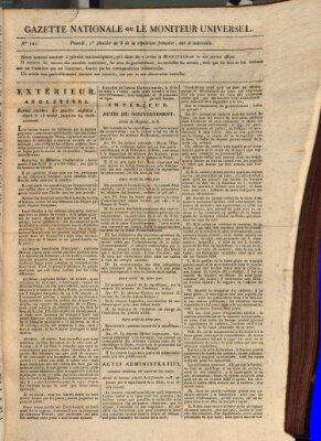 Gazette nationale, ou le moniteur universel (Le moniteur universel) Dienstag 21. Januar 1800