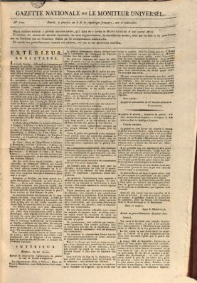 Gazette nationale, ou le moniteur universel (Le moniteur universel) Mittwoch 22. Januar 1800