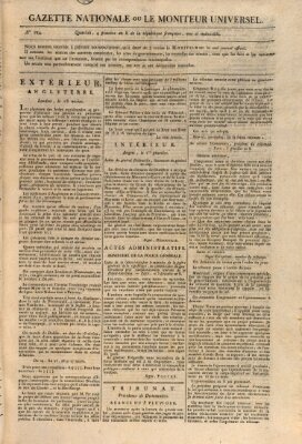 Gazette nationale, ou le moniteur universel (Le moniteur universel) Freitag 24. Januar 1800