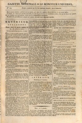 Gazette nationale, ou le moniteur universel (Le moniteur universel) Mittwoch 29. Januar 1800