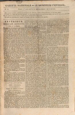 Gazette nationale, ou le moniteur universel (Le moniteur universel) Donnerstag 20. Februar 1800