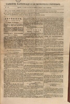 Gazette nationale, ou le moniteur universel (Le moniteur universel) Montag 24. Februar 1800