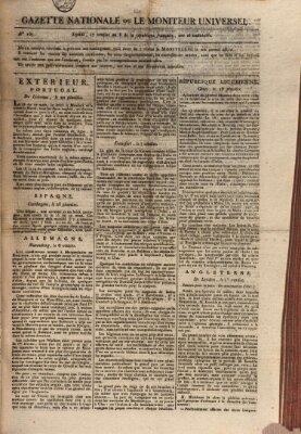 Gazette nationale, ou le moniteur universel (Le moniteur universel) Samstag 8. März 1800