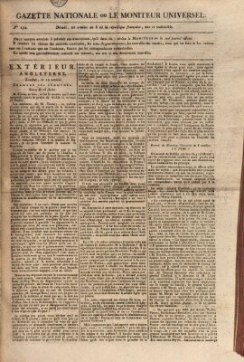Gazette nationale, ou le moniteur universel (Le moniteur universel) Dienstag 11. März 1800