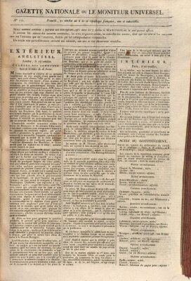 Gazette nationale, ou le moniteur universel (Le moniteur universel) Mittwoch 12. März 1800