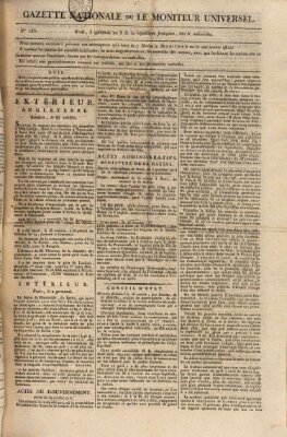 Gazette nationale, ou le moniteur universel (Le moniteur universel) Montag 24. März 1800